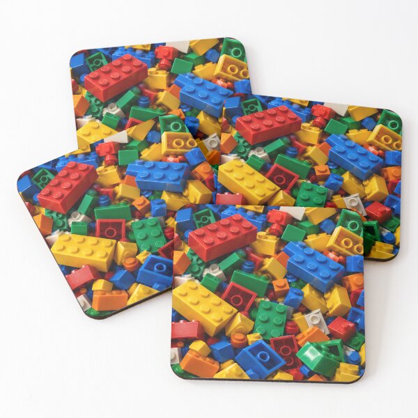 Item preview, 3D Colorful Building Blocks Texture – Chaotic Toy Bricks designed and sold by WildWhimsy Art.
