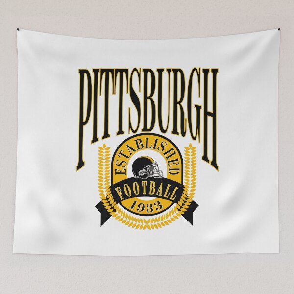 Item preview, Vintage Pittsburgh Football Established Crest Tee designed and sold by eholycross.