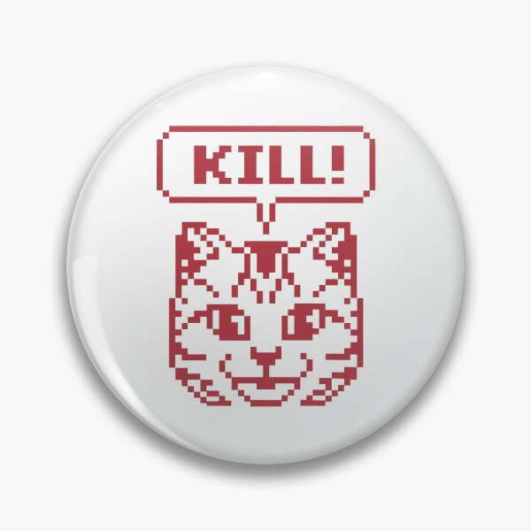 Item preview, Pixel Cat KILL! Retro Gaming Style designed and sold by llaRudicil8.