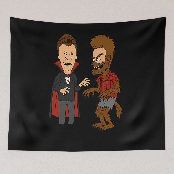 Item preview, Vampire Beavis Vs. Werewolf Butt-Head Halloween designed and sold by StefanChristian.