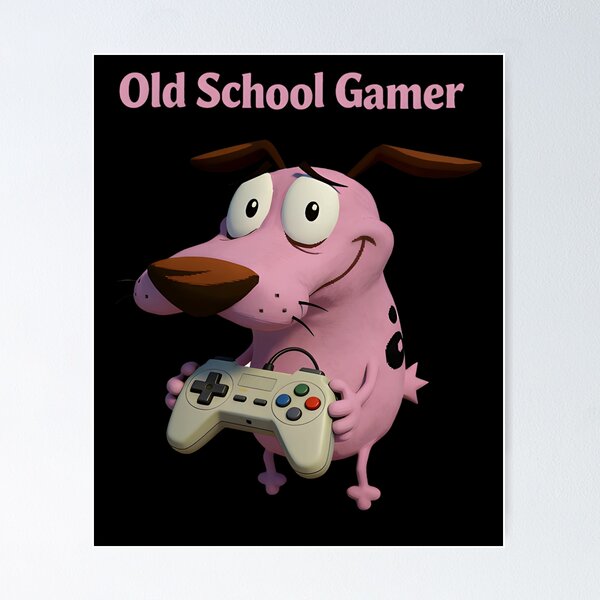 Item preview, Courage Old School Gamer designed and sold by StefanChristian.