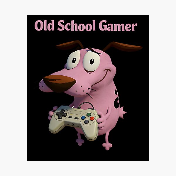 Item preview, Courage Old School Gamer designed and sold by StefanChristian.