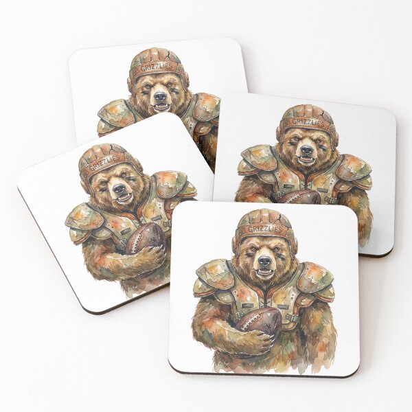 Artikelvorschau, Grizzlies Football Bear entworfen und verkauft von Tiffany Roy.