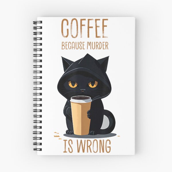 Item preview, Coffee Because Murder Is Wrong Sarcastic Angry T-Shirt designed and sold by teluguredbubble.