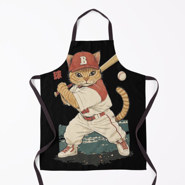 Item preview, Vintage Japanese Baseball Cat Illustration designed and sold by TERESTERKE.