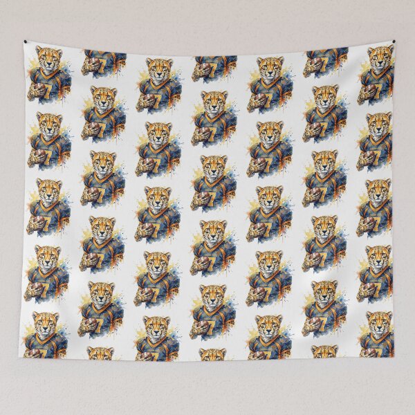 Item preview, Cheetah Football Runningback designed and sold by Roy & Tiffany.