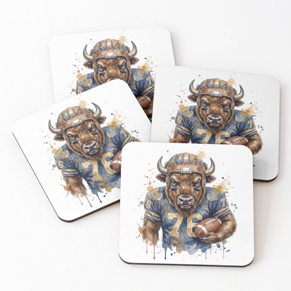 Item preview, Bison Football Lineman designed and sold by Tiffany Roy.