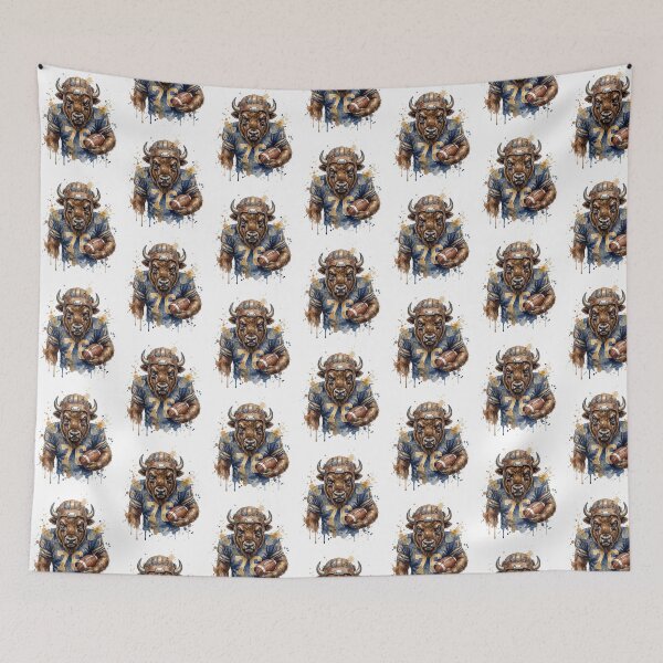 Item preview, Bison Football Lineman designed and sold by Tiffany Roy.