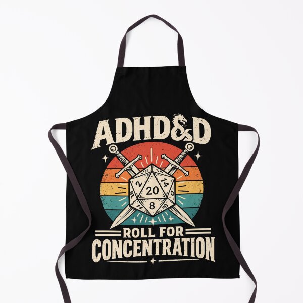 Item preview, ADHD&D Roll For Concentration ADHD Dungeons And Dragons designed and sold by gordonbwyashop.