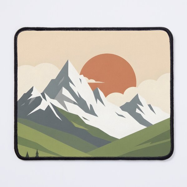 Item preview, Swiss Alps Vintage Travel Poster - Minimalist Switzerland Mountain Art Print designed and sold by DuckOddity.