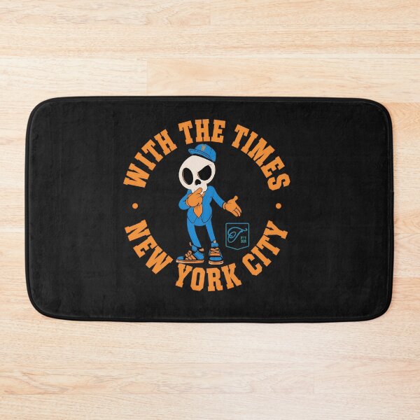 Item preview, With The Times NYC Skeleton Cartoon  designed and sold by TINAMONEY.