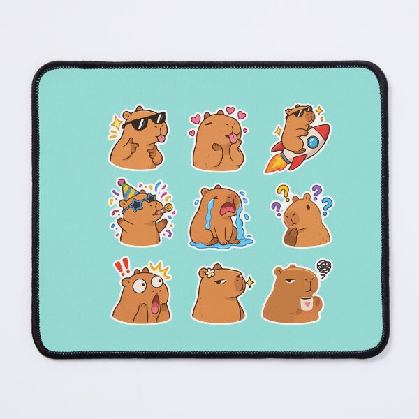 Item preview, Capybara Meme Sticker Pack – Funny Reaction Stickers designed and sold by jananinaveen.