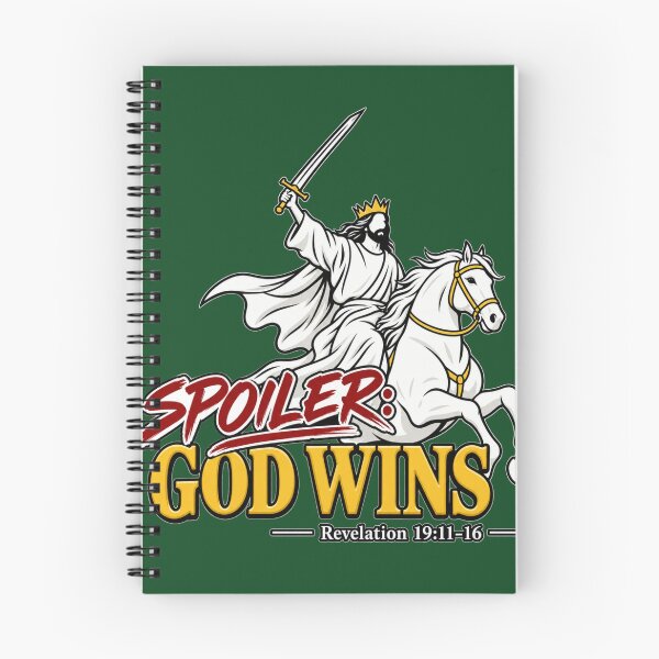 Item preview, Spoiler: God Wins, Jesus Christ Second Coming on White Horse designed and sold by TheBibleStop.