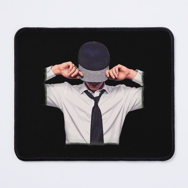 Item preview, Mysterious Man in Hat White Shirt Tie designed and sold by BoomCaesa.