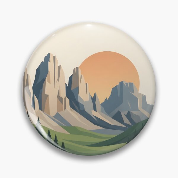 Item preview, Dolomites Italy Vintage Travel Poster - Minimalist Mountain Art Print designed and sold by DuckOddity.