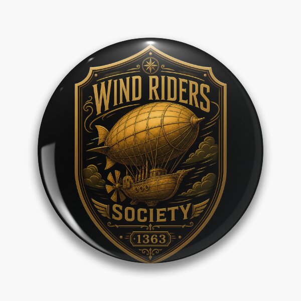 Item preview, Steampunk Airship - Wind Riders Society Gift Vintage  designed and sold by FrontierCosmic.