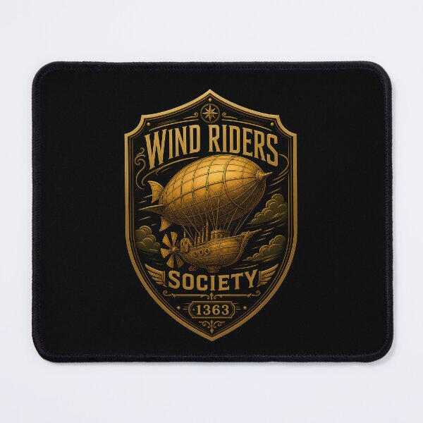Item preview, Steampunk Airship - Wind Riders Society Gift Vintage  designed and sold by FrontierCosmic.