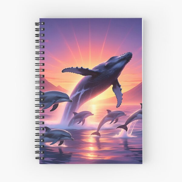 Item preview, Ocean Flight — Whale and Dolphins at Dusk designed and sold by Hawaii26.