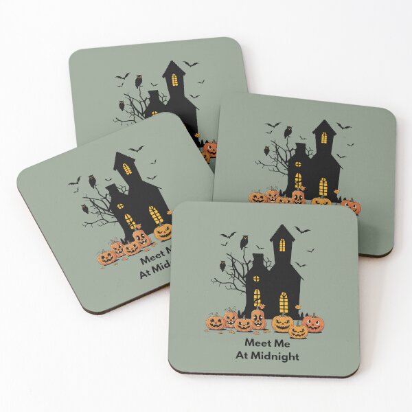 Item preview, Meet Me At Midnight Haunted House - Spooky Halloween designed and sold by ArtisanPrintHk.