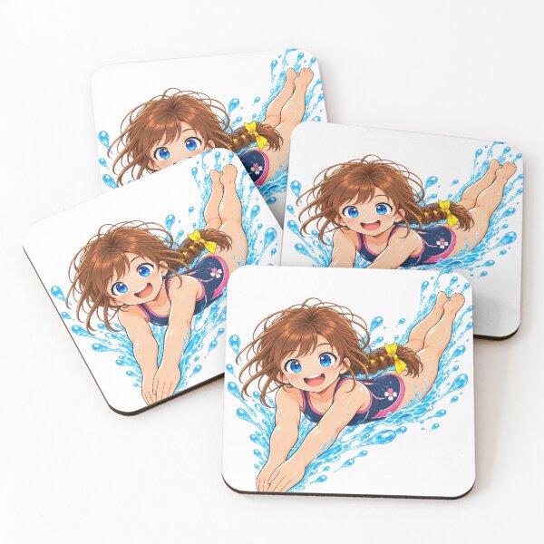 Item preview, Kenzie Pool Jump Cartoon Character Design designed and sold by Kenzie & Co.