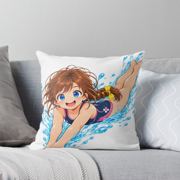 Item preview, Kenzie Pool Jump Cartoon Character Design designed and sold by Kenzie & Co.