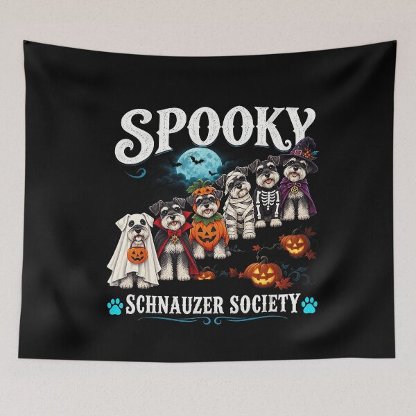 Item preview, Spooky Schnauzer Society Halloween Dog Costume Crew designed and sold by VioletNance.