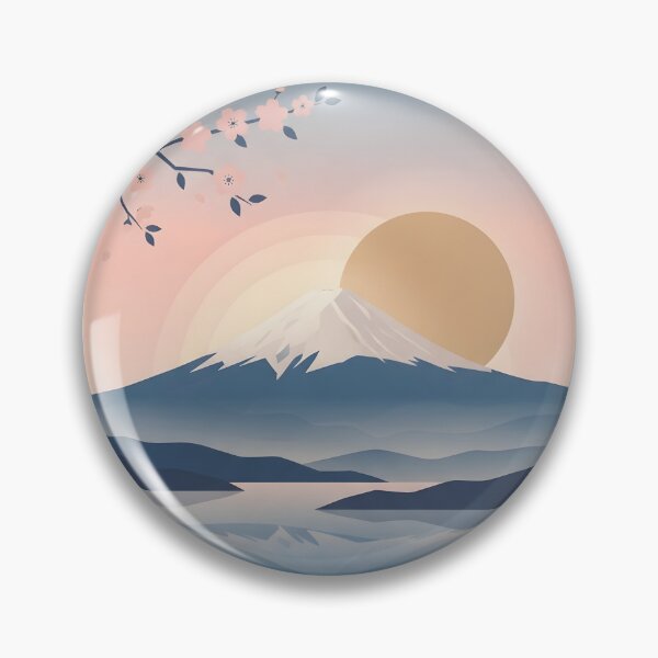 Item preview, Mount Fuji Japan Vintage Travel Poster - Minimalist Volcano Art Print designed and sold by DuckOddity.
