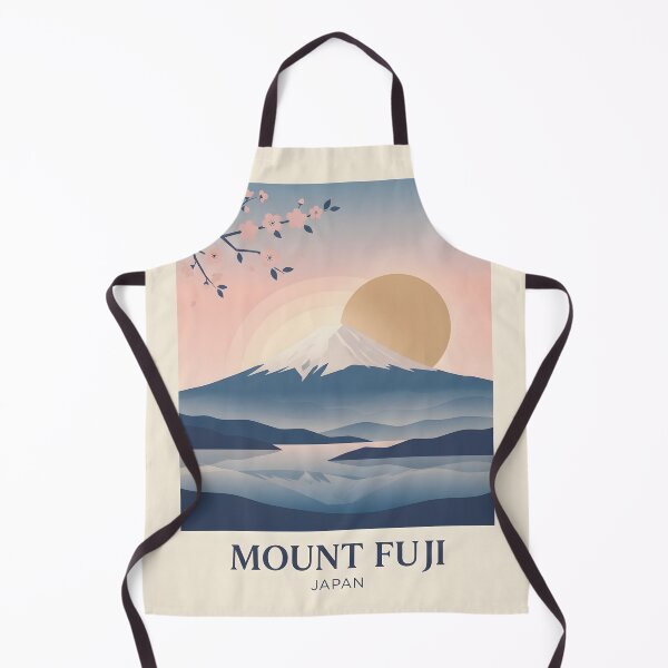 Item preview, Mount Fuji Japan Vintage Travel Poster - Minimalist Volcano Art Print designed and sold by DuckOddity.