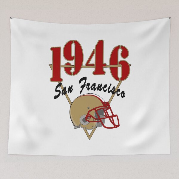 Item preview, Retro Year San Francisco Football Helmet Tee designed and sold by llaRudicil8.