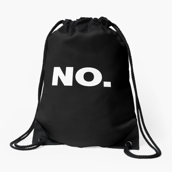 NO Office Introvert Grumpy Design Drawstring Bag