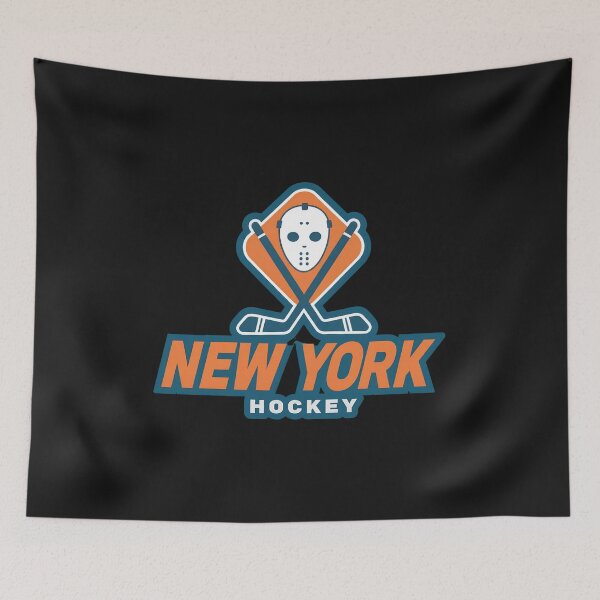 Item preview, New York Hockey Mask Crossed Sticks Retro  designed and sold by TINAMONEY.