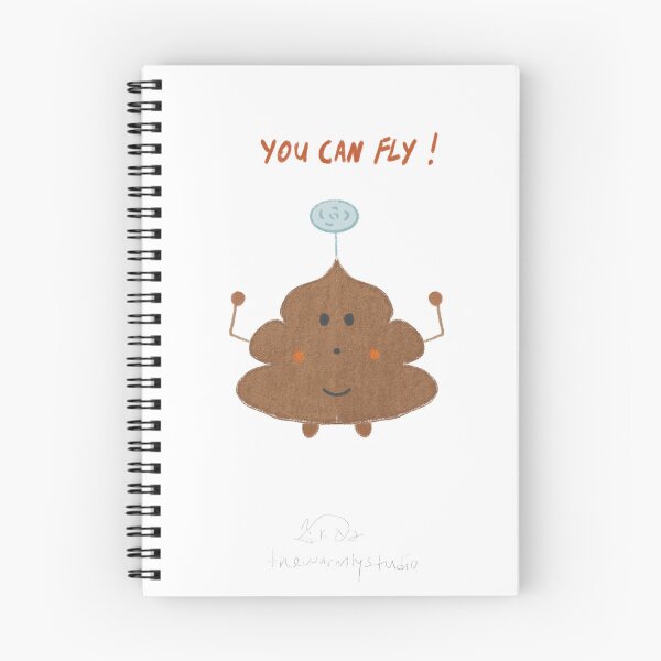 Item preview, Poop Can Fly designed and sold by thewarmlystudio.