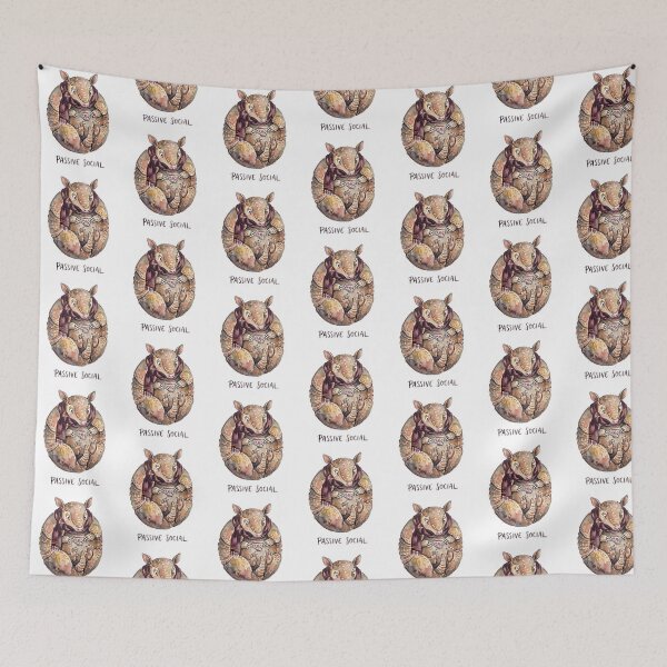 Item preview, Passive Social Armadillo designed and sold by Roy & Tiffany.