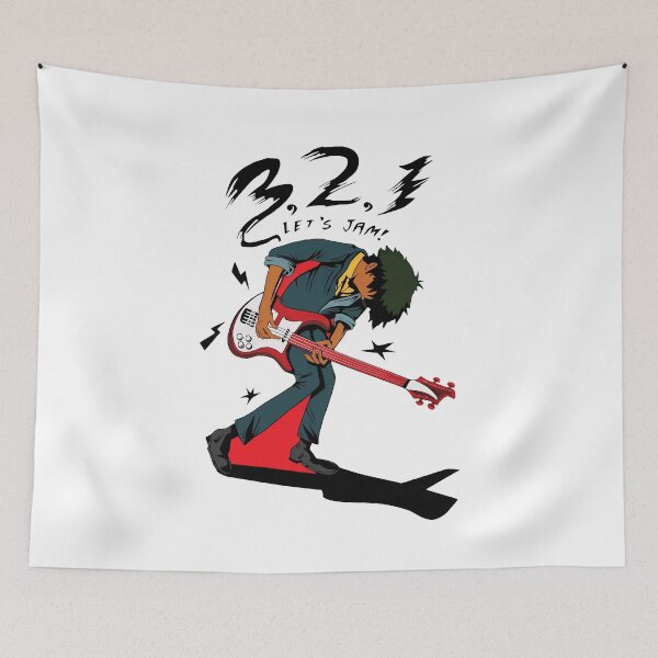 Item preview, Retro Anime Guitarist "Let's Jam!" Tee designed and sold by aviasharrer.