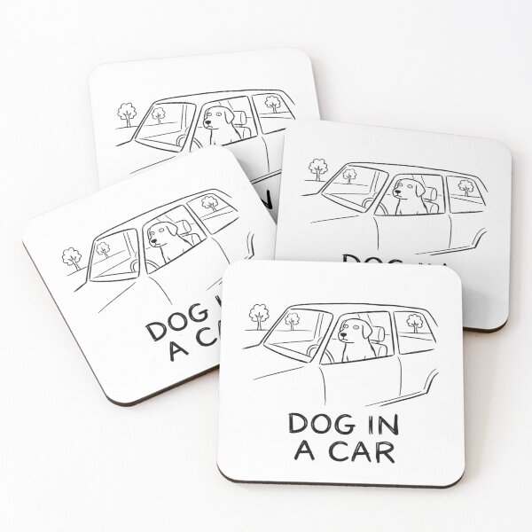 Item preview, Dog In A Car Art Print designed and sold by Imaginary-Sound.