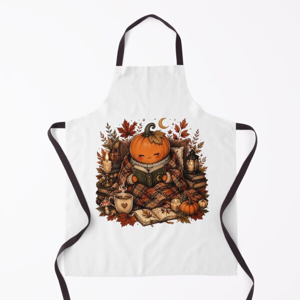 Item preview, Cute Cozy Pumpkin Reading Spellbook Mug  Witchy Autumn Book Lover Coffee Cup with Mushrooms and Candles designed and sold by FestivityFinds.