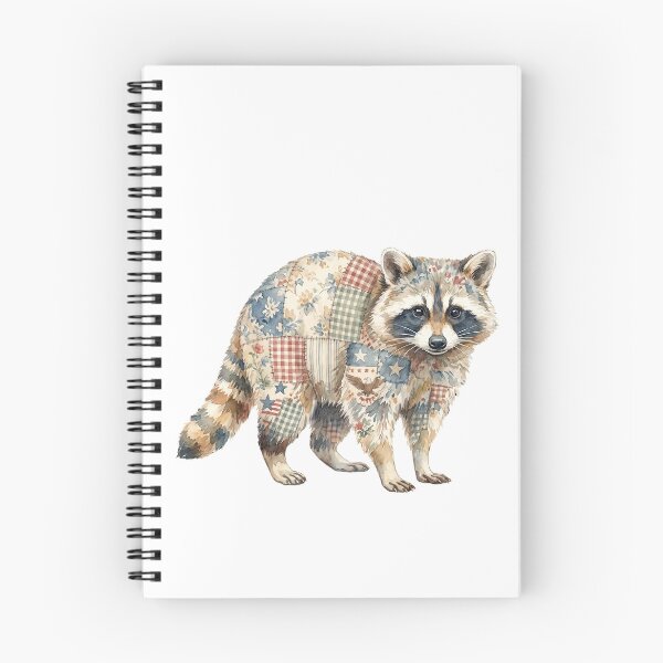 Item preview, Patchwork Quilt Raccoon designed and sold by Roy & Tiffany.