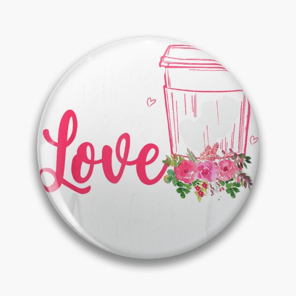 Item preview, Coffee Is My Love Language Cute Flowers Coffee Cup Lover T-Shirt designed and sold by Magoya Store ⭐⭐⭐⭐⭐.