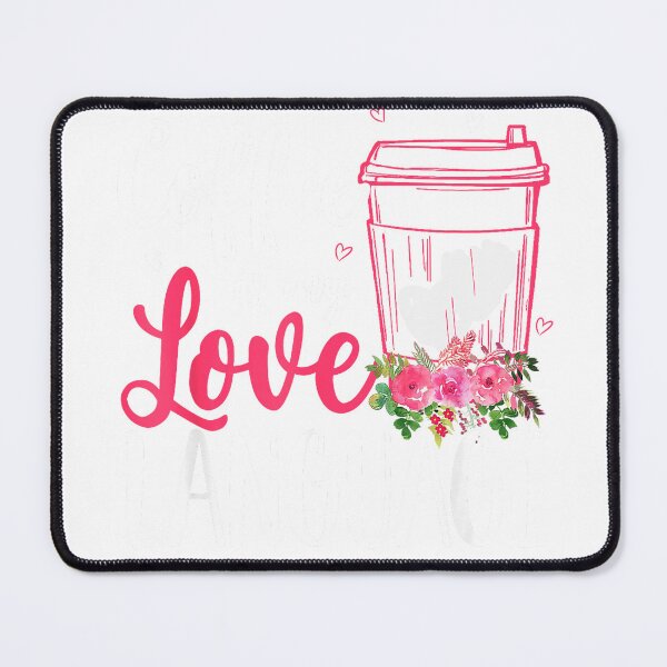 Item preview, Coffee Is My Love Language Cute Flowers Coffee Cup Lover T-Shirt designed and sold by Magoya Store ⭐⭐⭐⭐⭐.