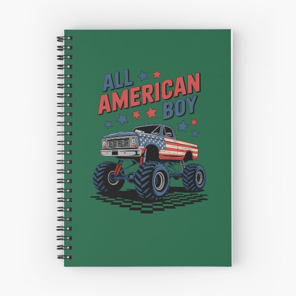 Item preview, America Monster Truck 4Th Of July Boys Usa Flag 507 designed and sold by TDSPrints.