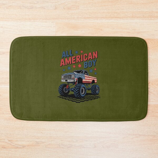 Item preview, America Monster Truck 4Th Of July Boys Usa Flag 507 designed and sold by TDSPrints.