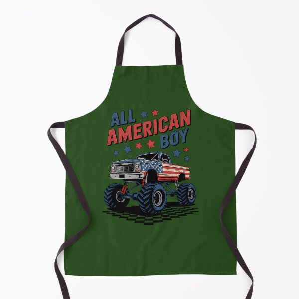 Item preview, America Monster Truck 4Th Of July Boys Usa Flag 507 designed and sold by TDSPrints.