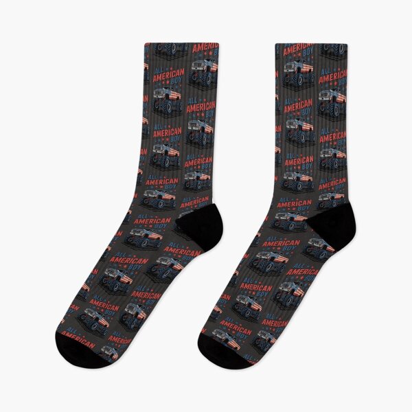 Item preview, America Monster Truck 4Th Of July Boys Usa Flag 507 designed and sold by TDSPrints.