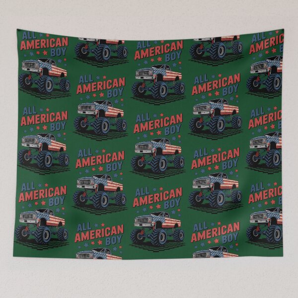 Item preview, America Monster Truck 4Th Of July Boys Usa Flag 507 designed and sold by TDSPrints.