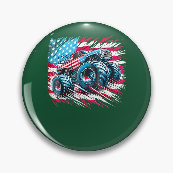 Item preview, American Flag Monster Truck Power By Merch Limited Edition Perfect Gift For You And Friends 750 designed and sold by TDSPrints.