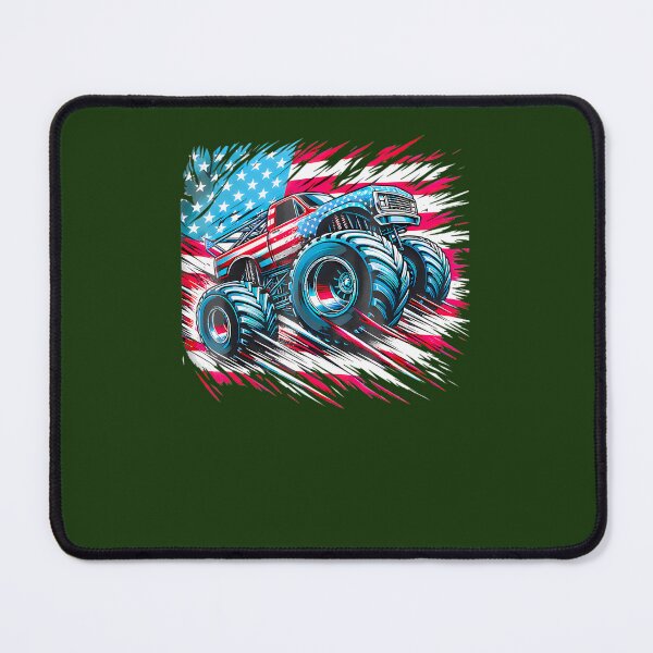 Item preview, American Flag Monster Truck Power By Merch Limited Edition Perfect Gift For You And Friends 750 designed and sold by TDSPrints.
