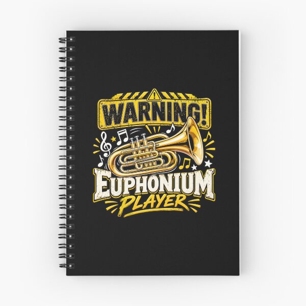 Item preview, Warning Euphonium Player – Funny Low Brass Musician Design designed and sold by RJACreative.