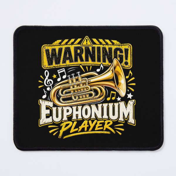 Item preview, Warning Euphonium Player – Funny Low Brass Musician Design designed and sold by RJACreative.