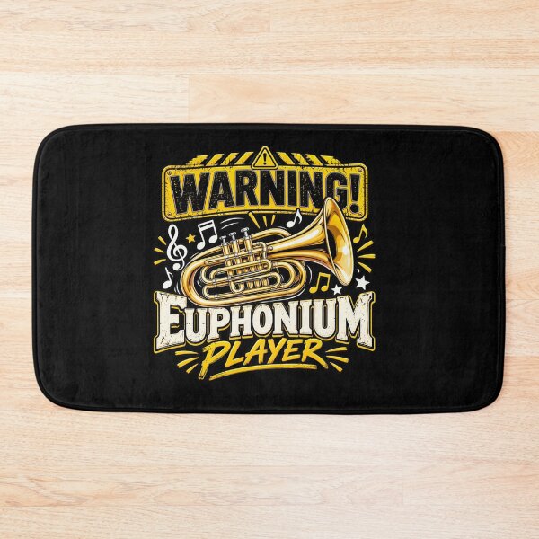 Item preview, Warning Euphonium Player – Funny Low Brass Musician Design designed and sold by RJACreative.