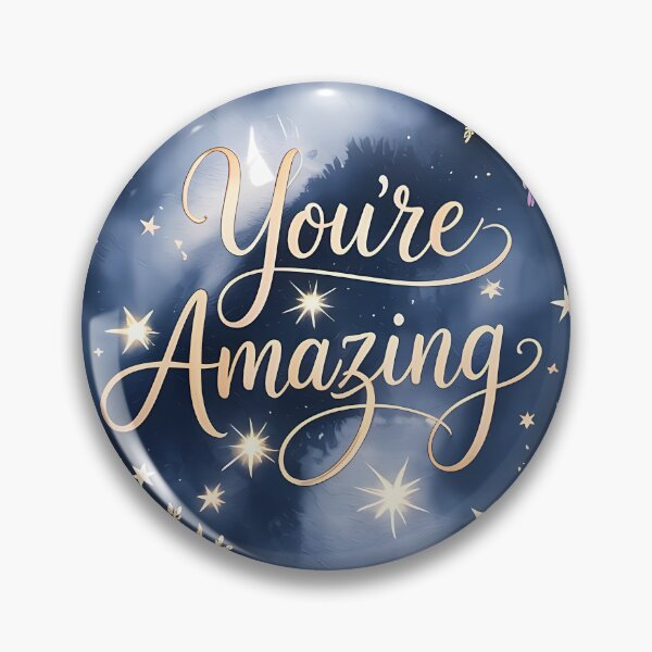 Item preview, You're Amazing Moon Phases Watercolor Lettering Art designed and sold by SellingWSarah17.